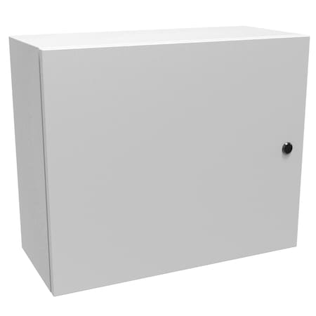 Hammond Slotted 1/4 Turn Latch Electrical Enclosures, 20 in H, 10 in D, 24 in W, NEMA 4, Steel EN4SD202410LG